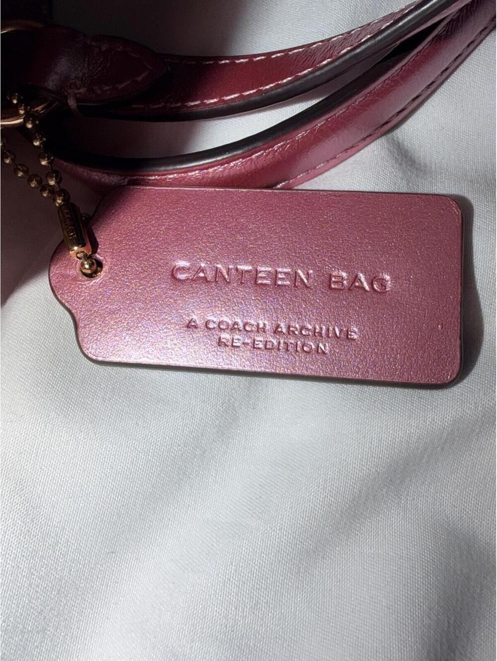 Coach Canteen Crossbody Bag Metallic Pink Blush Crossbody - Picture 4 of 8